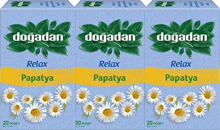 Doğadan Relax Papatya Bitki Çayı 20'li x 3