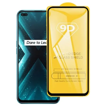 ALLY OPPO Realme 6 Pro 9D Full Glue Tempered Cam Ekran Koruyucu-(5775)