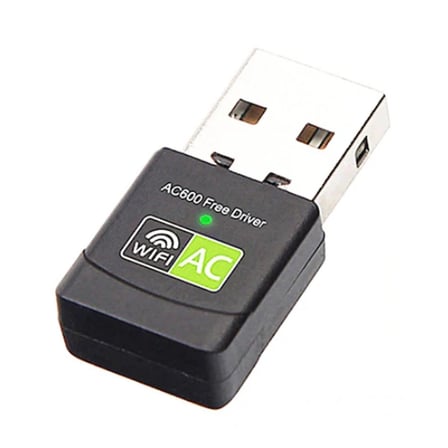 ALLY Çift Bant 600 Mbps 2.4 GHz +5 GHz USB Kablosuz Wifi Adaptör-(5775)