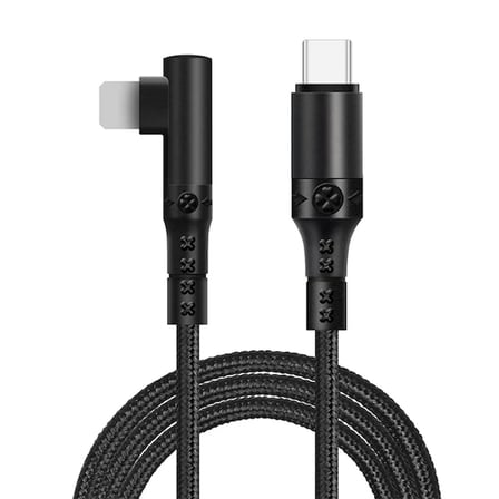 ALLY Type-C to İPhone 20w Lightning Hızlı Şarj Kablosu Oyuncu 90 Derece Kablo-(5775)