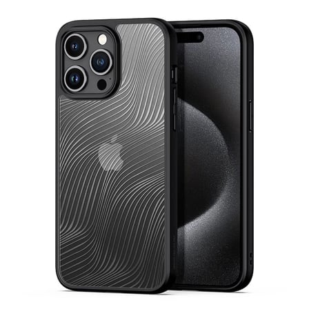 Dux Ducis iPhone 15 Pro Max Aimo Series Premium Buzlu Sert PC-TPU Kılıf-(5775)
