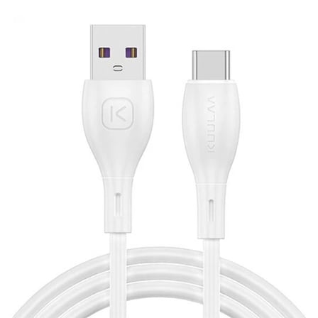 KUULAA Liquid Silicone USB Type C QC3.0 Hızlı Şarj Kablosu 1metre-(5775)