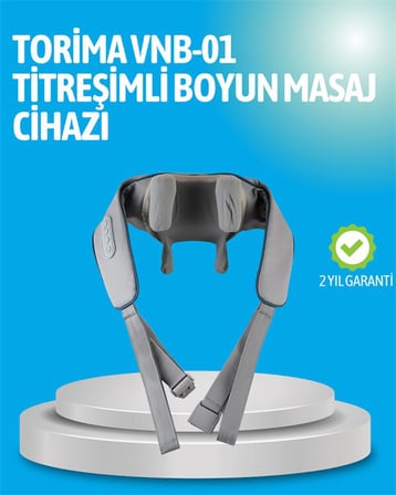 VNB-01 Titreşimli Boyun Masaj Aleti Gri Renk