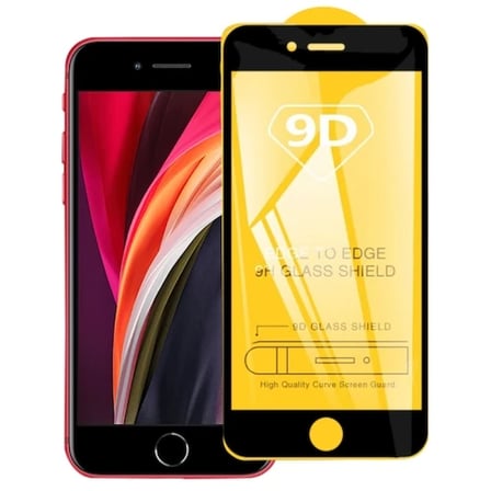 iPhone SE3-SE2 İPhone 8-7 9D Full Glue Tempered Cam Ekran Koruyucu-(5775)