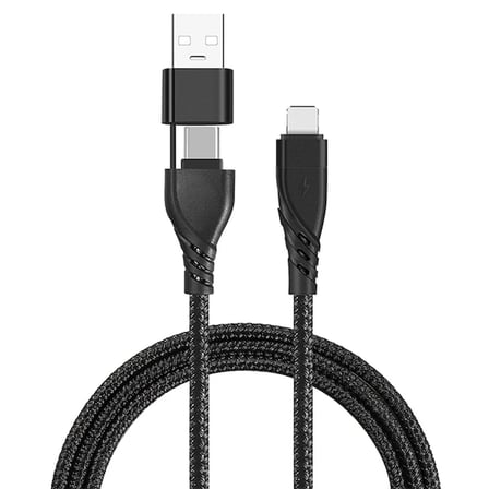 ALLY 2in1 USB Lightning To PD Kablosu+USB Kablo-(5775)