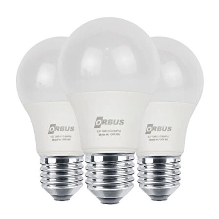 ORB/L9W 3LÜ PAKET 9 WATT BEYAZ LED AMPUL