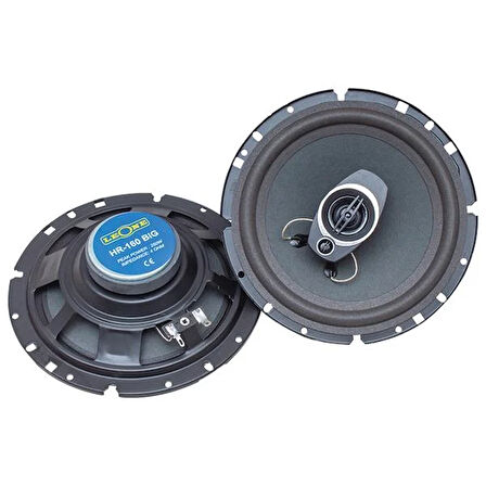 LEONE HR-160BIG 16 CM 250 WATT MAX 125 WATT RMS 3 YOLLU 2Lİ TAKIM KUTULU OTO HOPARLÖR