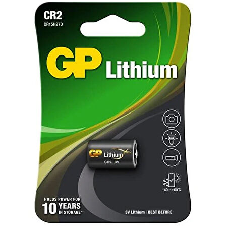 GP CR2E-2UE1 3 VOLT LİTYUM FOTOĞRAF MAKİNESİ PİLİ