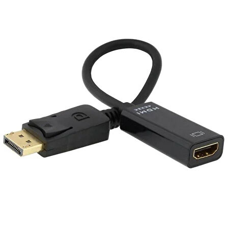 PM-14030 DISPLAY PORT ERKEK TO HDMI DİŞİ 4K*2K 25CM ÇEVİRİCİ KABLO