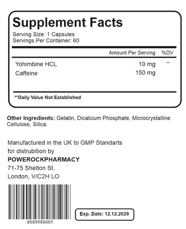 Powerock Yohmbin Hcl 60 Kapsül