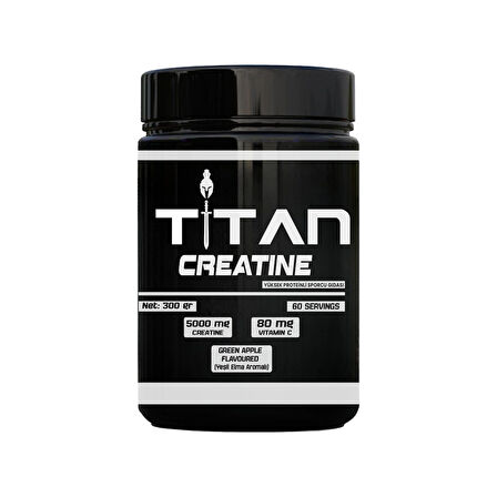 Titan Premium Creatine 300 Gr Monohyrate Mikronized-YeşilElma