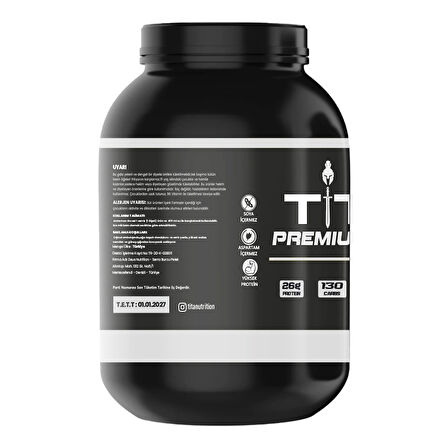 Titan Premium Gainer 3000Gr-Çikolata-Aroma