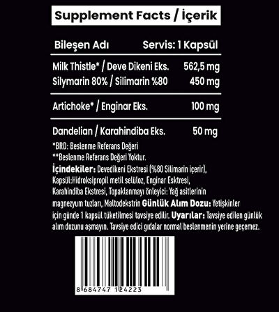 Zeus Nutrıtıon Liv52 60 Tablet Karaciğer Koruyucu