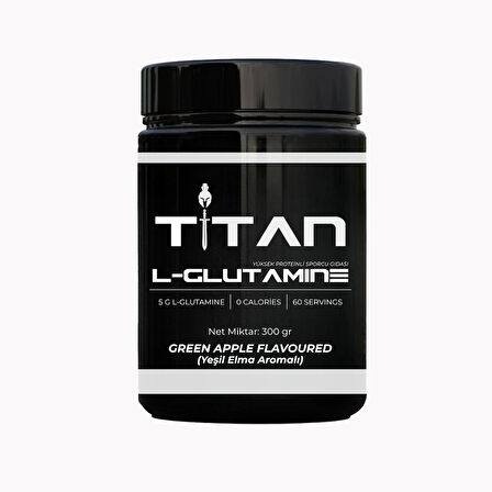 Titan Premium Glutamine 300 Gr-Yeşil Elma-Aroma
