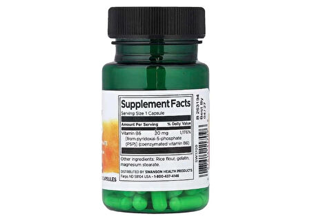 Swanson, P-5-P, 20 mg, 60 Capsules