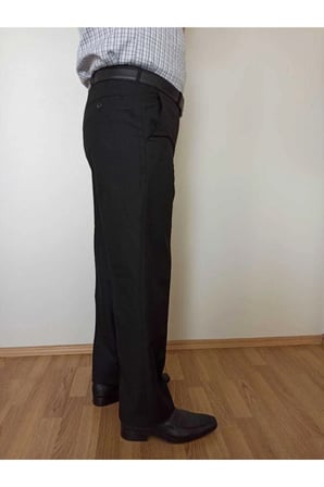 Klasik Kesim Siyah Kumaş Pantolon