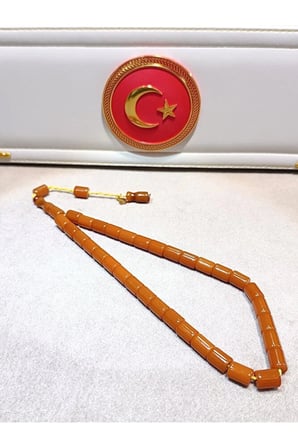 Sıkma kehribar tesbih usta yapımı