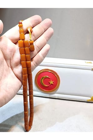 Sıkma kehribar tesbih usta yapımı