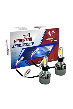 Kingstar H3 Diamond Edition Beyaz Headlight Xenon Şimşek Etkili Far Ampul