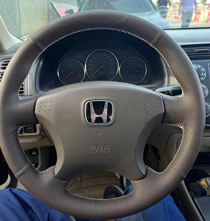 Honda VTEC 2 Araca Özel Direksiyon Kılıfı (Kahverengi)