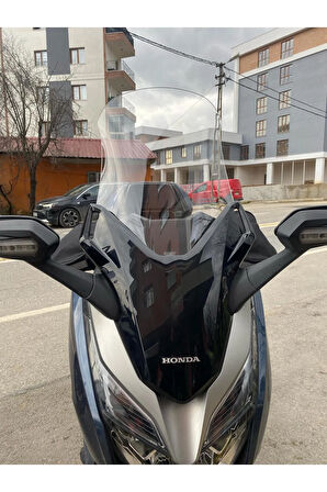 Honda Forza 250 Ön cam 2018 2020 Model Yılı 58cm Şeffaf Renk 4mm Uzun Cam