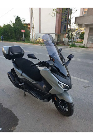 Honda Forza 250 Ön cam 2023 2024 Model Yılı 60cm Açıkfüme Renk 4mm Uzun Geniş Cam