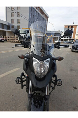 Honda Nc 700 750 X Ön cam 2012 2015 Model Yılı 50cm Şeffaf Renk 4mm Kısa Spor Cam