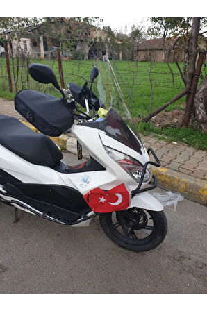 Honda Pcx Siperlik Ön Cam 2014 2017 Model 65cm Şeffaf Renkli 4mm ORTA BOYLU CAM