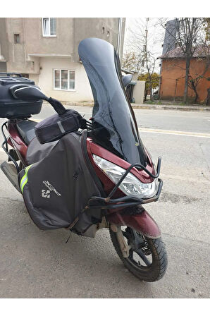 Honda Pcx Siperlik Ön Cam 2014 2017 Model 83cm Siyah Renkli 4mm UZUN CAM