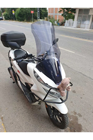Honda Pcx Siperlik Ön Cam 2018 2020 Model 83cm Açıkfüme Renkli UZUN CAM