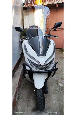 Honda Pcx Siperlik Ön Cam 2018 2020 Model 83cm Şeffaf Renkli 4mm UZUN CAM