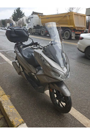 Honda Pcx Ön cam 2018 2020 Model Yılı 65cm Şeffaf Renk Orta Boylu Cam