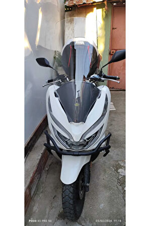 Honda Pcx Ön cam 2018 2020 Model Yılı 83cm Şeffaf Renk Uzun ve geniş