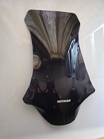 MOTOCAM Honda X-ADV 750 Siperlik Ön Cam 2017-2020 Model 70cm Siyah Renkli 4mm UZUN CAM