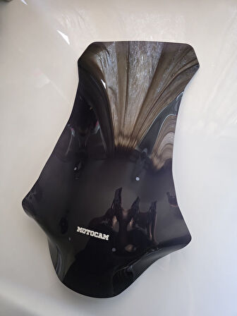MOTOCAM Honda X-ADV 750 Siperlik Ön Cam 2017-2020 Model 70cm Siyah Renkli 4mm UZUN CAM
