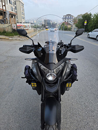 MOTOCAM Honda VFR 1200 Siperlik Ön Cam 2023-2025 Model 58cm Şeffaf Renkli 4mm