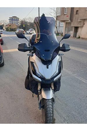 Honda Adv 350 Ön Cam 2023 Model I?çin 72cm Siyah Renkli 4mm Uzun Boylu