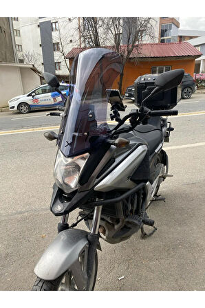 Honda Nc 700 750 X Siperlik Ön Cam 2016 2020 Model 59cm Açıkfüme Renkli 4mm UZUN CAM