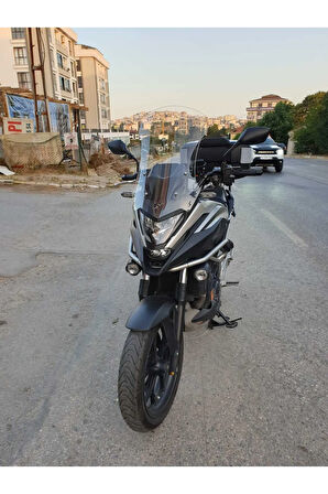 Honda NC 700 750 X Siperlik Ön Cam 2021 2024 Model 59cm Şeffaf Renkli 4mm UZUN CAM