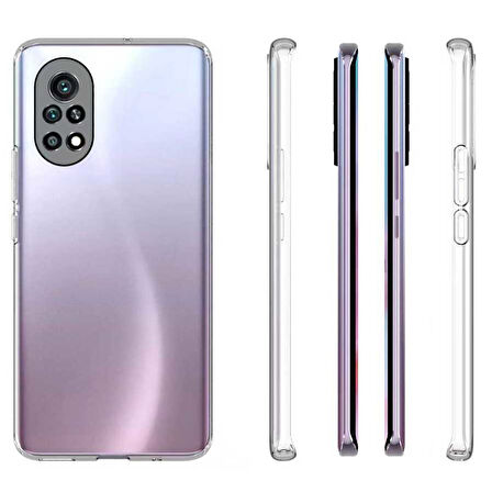Huawei Honor 50 Kılıf Şeffaf İnce Esnek Silikon Kılıf Zipax-Süper