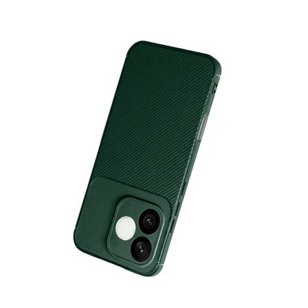 Huawei Honor 600 Lite Uyumlu Kılıf Soft Karbon Görünüm Esnek Silikon Azn-Negro