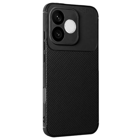 Huawei Honor 600 Lite Uyumlu Kılıf Soft Karbon Görünüm Esnek Silikon Azn-Negro