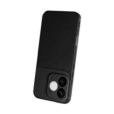 Huawei Honor 600 Lite Uyumlu Kılıf Soft Karbon Görünüm Esnek Silikon Azn-Negro