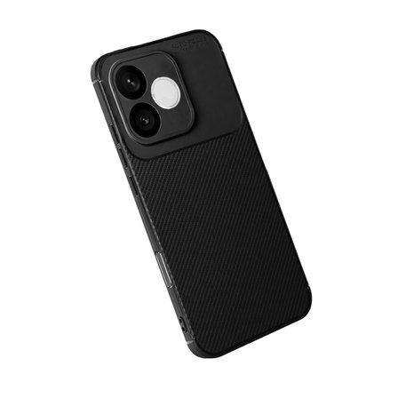 Huawei Honor 600 Lite Uyumlu Kılıf Soft Karbon Görünüm Esnek Silikon Azn-Negro
