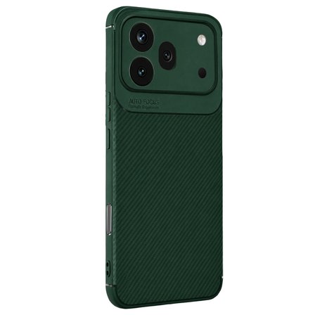 Huawei Honor 600 Pro Uyumlu Kılıf Soft Karbon Görünüm Esnek Silikon Azn-Negro