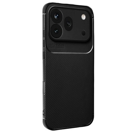 Huawei Honor 600 Pro Uyumlu Kılıf Soft Karbon Görünüm Esnek Silikon Azn-Negro