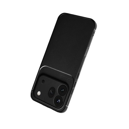 Huawei Honor 600 Pro Uyumlu Kılıf Soft Karbon Görünüm Esnek Silikon Azn-Negro