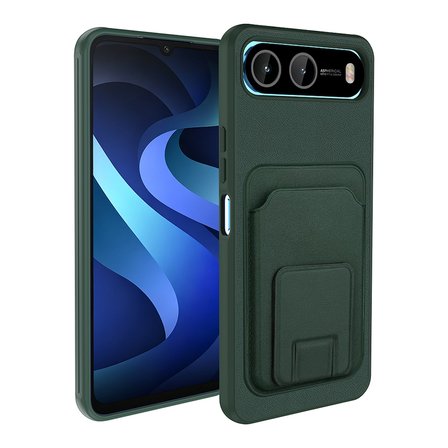 İnfinix Hot 60i 5G Uyumlu Kılıf Stand Özellikli Kartlıklı Zr-BiKart