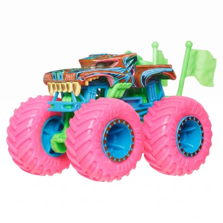 Hot Wheels Monster Trucks Neon Smashers Die Cast Araba JMV39 - Jmv63 Hotweiler 1:64 