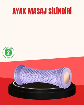 Ayak Masaj Silindiri Derin Doku Masajı Kirpi Topu Akupunktur Etkili